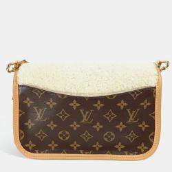 Pre Owned Louis Vuitton Diane Nm PM Canvas Brown Monogram Shoulder Bag 