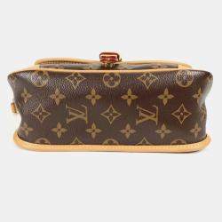 Pre Owned Louis Vuitton Diane Nm PM Canvas Brown Monogram Shoulder Bag 