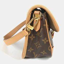Pre Owned Louis Vuitton Diane Nm PM Canvas Brown Monogram Shoulder Bag 