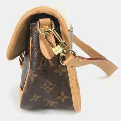 Pre Owned Louis Vuitton Diane Nm PM Canvas Brown Monogram Shoulder Bag 