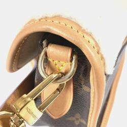 Pre Owned Louis Vuitton Diane Nm PM Canvas Brown Monogram Shoulder Bag 
