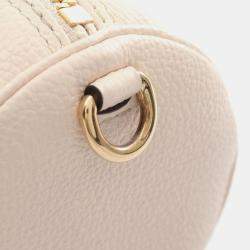 Pre Owned  Louis Vuitton Papillon BB Leather Ivory Beige Monogram Empreinte Creme Saffron Handbag 