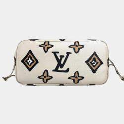  Louis Vuitton Neverfull MM Wild At Heart Capsule Collection Leather Shoulder Bag With Pouch 