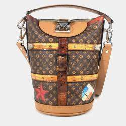 Louis Vuitton Transformed Monogram Duffel Bag Crossbody 2-Way Pochette Bucket-Shaped Shoulder Canvas Leather Brown