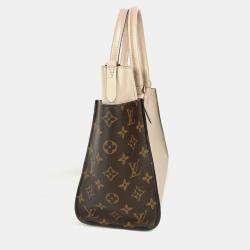 Louis Vuitton On My Side MM Calf Leather Monogram Canvas Shoulder Bag 