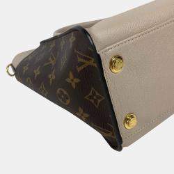 Louis Vuitton On My Side MM Calf Leather Monogram Canvas Shoulder Bag 