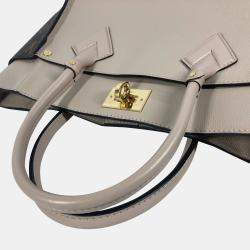 Louis Vuitton On My Side MM Calf Leather Monogram Canvas Shoulder Bag 