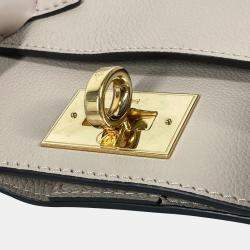 Louis Vuitton On My Side MM Calf Leather Monogram Canvas Shoulder Bag 