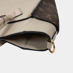 Louis Vuitton On My Side MM Calf Leather Monogram Canvas Shoulder Bag 