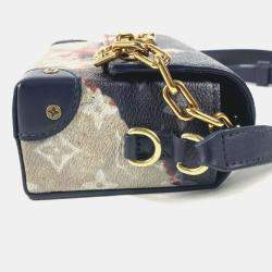 Louis Vuitton Bleach Steamer Ink Blue Navy Monogram Wearable Wallet Bag 