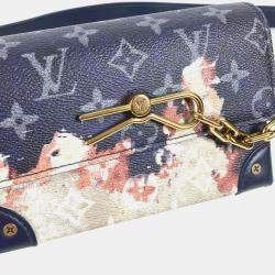 Louis Vuitton Bleach Steamer Ink Blue Navy Monogram Wearable Wallet Bag 