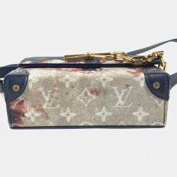Louis Vuitton Bleach Steamer Ink Blue Navy Monogram Wearable Wallet Bag 