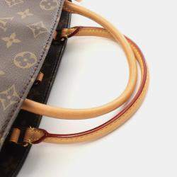 Louis Vuitton Montaigne MM Brown Coated Canvas Leather Monogram Handbag 