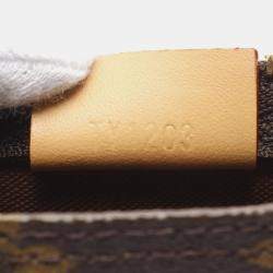 Louis Vuitton Nano Speedy Brown Coated Canvas Leather Monogram Handbag 