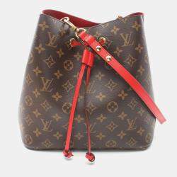 Louis Vuitton Brown Coated Canvas Leather Monogram Neonoe Shoulder Bag 