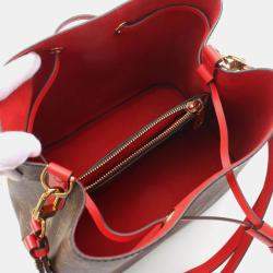 Louis Vuitton Brown Coated Canvas Leather Monogram Neonoe Shoulder Bag 