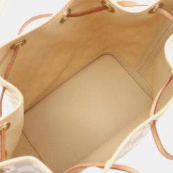 Louis Vuitton Noe BB Damier Azur White Coated Canvas Leather Shoulder Bag 