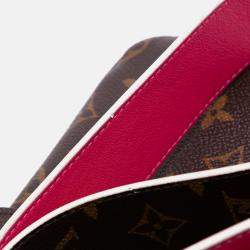 Louis Vuitton Brown/Orange Monogram Braided Pochette Metis