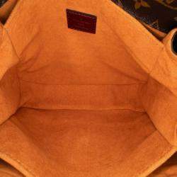 Louis Vuitton Brown/Orange Monogram Braided Pochette Metis