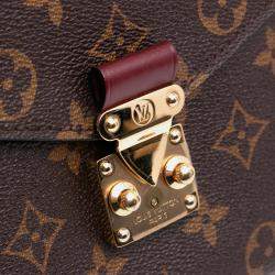 Louis Vuitton Brown/Orange Monogram Braided Pochette Metis