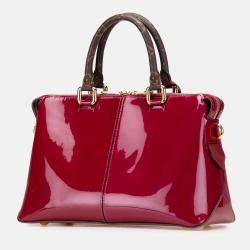 Louis Vuitton Red Vernis Miroir Satchel
