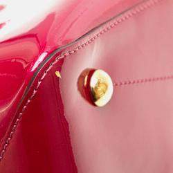 Louis Vuitton Red Vernis Miroir Satchel
