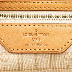 Louis Vuitton White Damier Azur Neverfull MM