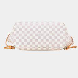 Louis Vuitton White Damier Azur Neverfull MM