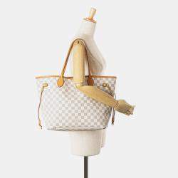 Louis Vuitton White Damier Azur Neverfull MM