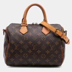 Louis Vuitton Brown Monogram Speedy Bandouliere 25