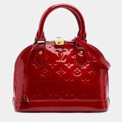 Louis Vuitton Red Monogram Vernis Alma BB