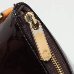 Pre Owned Louis Vuitton Amarante Monogram Vernis Bellevue GM Bag