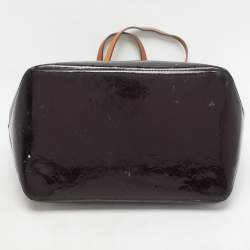 Pre Owned Louis Vuitton Amarante Monogram Vernis Bellevue GM Bag