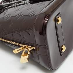 Louis Vuitton Amarante Monogram Vernis Alma PM Bag