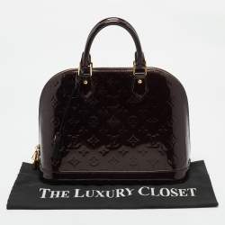 Louis Vuitton Amarante Monogram Vernis Alma PM Bag