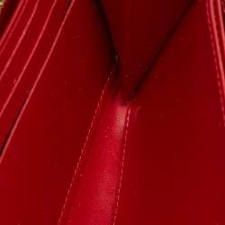 Louis Vuitton Cerise Monogram Vernis Zippy Wallet  