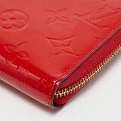 Louis Vuitton Cerise Monogram Vernis Zippy Wallet  
