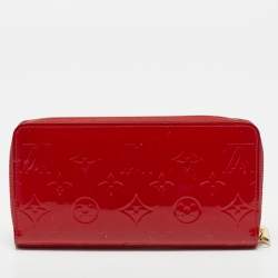 Louis Vuitton Cerise Monogram Vernis Zippy Wallet  
