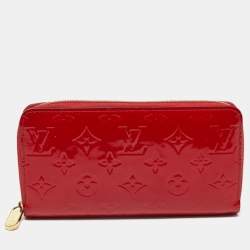 Louis Vuitton Cerise Monogram Vernis Zippy Wallet  