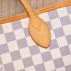 Louis Vuitton White Damier Azur Neverfull MM