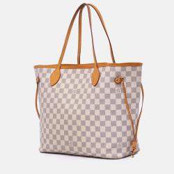 Louis Vuitton White Damier Azur Neverfull MM