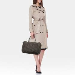 Louis Vuitton Fusain Monogram Mini Lin Canvas Speedy 30 Bag