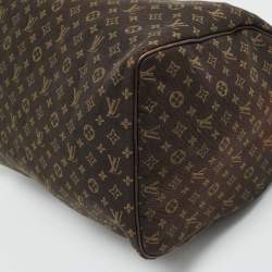 Louis Vuitton Fusain Monogram Mini Lin Canvas Speedy 30 Bag