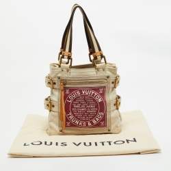Louis Vuitton Red Canvas Globe Cabas PM Bag