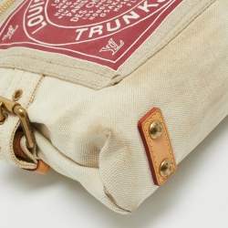 Louis Vuitton Red Canvas Globe Cabas PM Bag