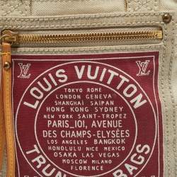 Louis Vuitton Red Canvas Globe Cabas PM Bag