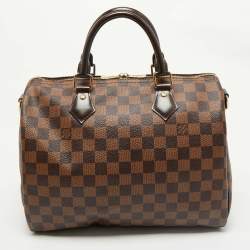 Louis Vuitton Damier Ebene Canvas Speedy Bandouliere 30 Bag