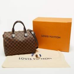 Louis Vuitton Damier Ebene Canvas Speedy Bandouliere 30 Bag