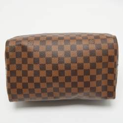 Louis Vuitton Damier Ebene Canvas Speedy Bandouliere 30 Bag