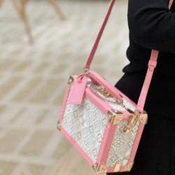 Louis Vuitton Petite Valise Pink Hard Mini Trunk
